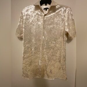INC International Concepts Men's Shimmering Cream Button Down